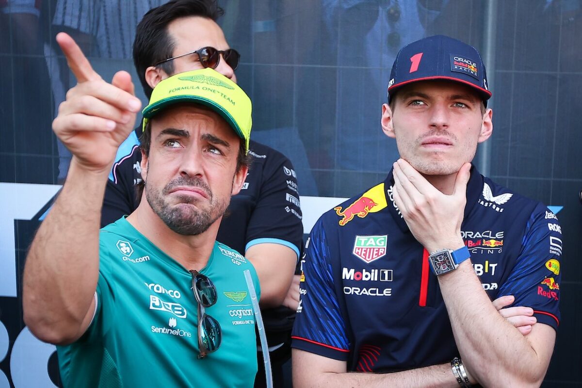 Fernando Alonso en Max Verstappen