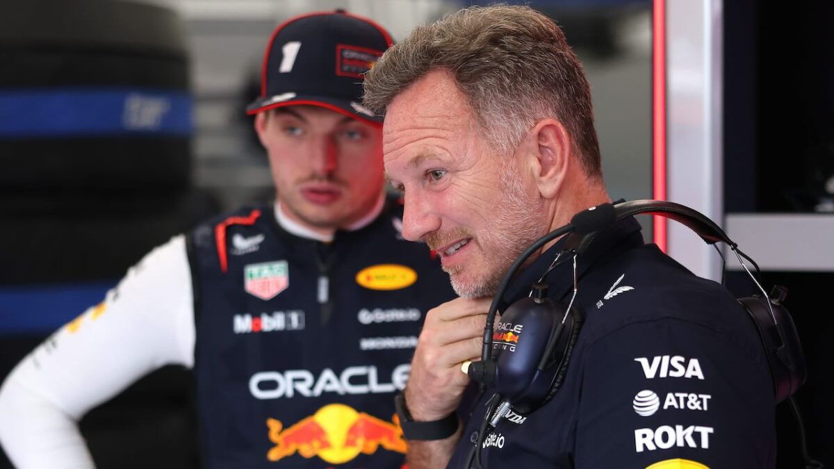 Christian Horner en Max Verstappen