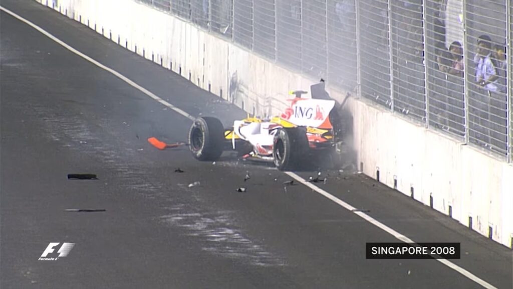 Nelson Piquet jr crashgate 2008 singapore