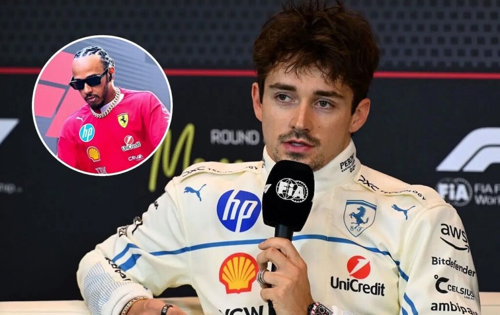 Charles Leclerc reageert met 2 woorden nadat hij ontdekt dat Lewis Hamilton slechts 5e werd in de GP van Monaco