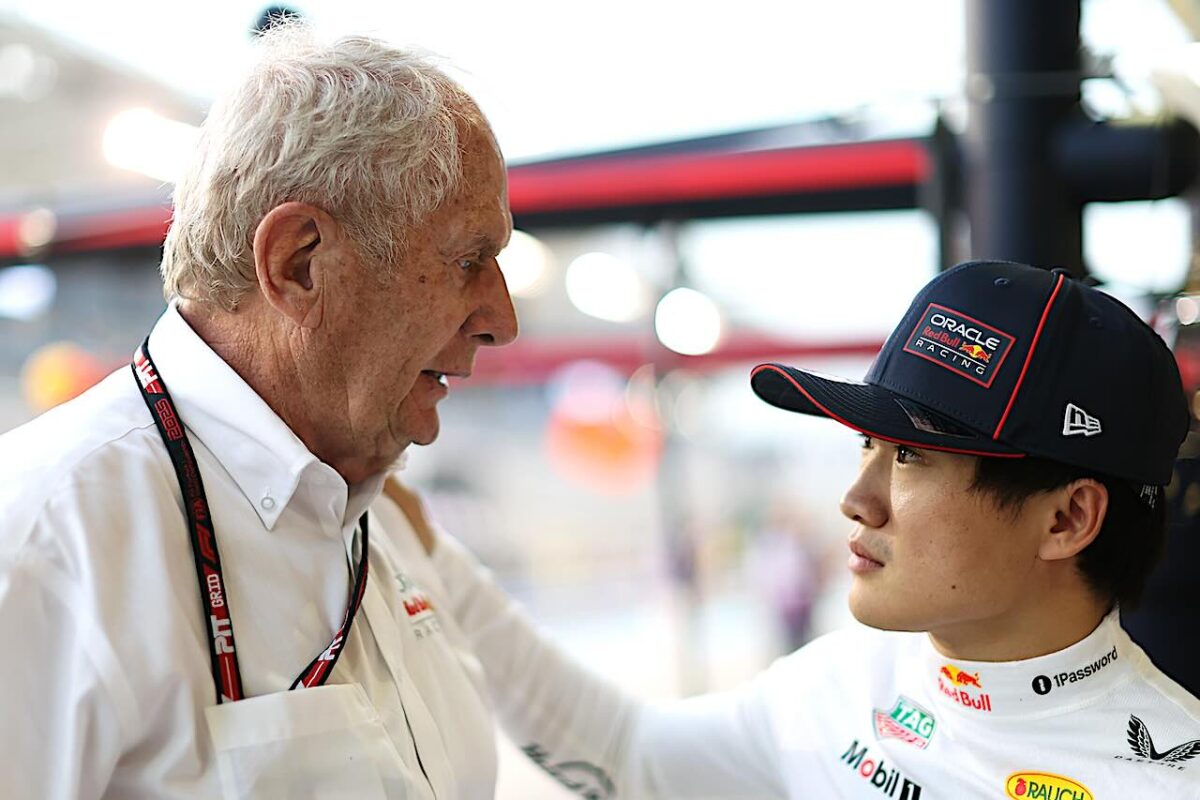 Helmut Marko en Yuki Tsunoda
