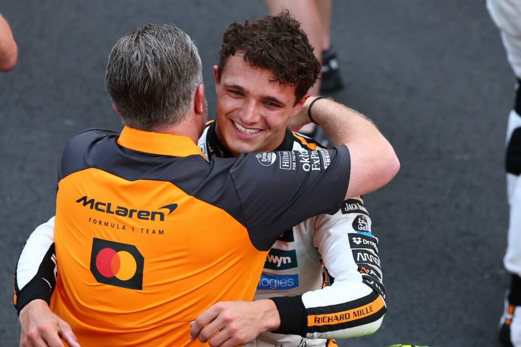 Lando Norris heeft Max Verstappen gebruikt om de overwinning in Monaco te pakken