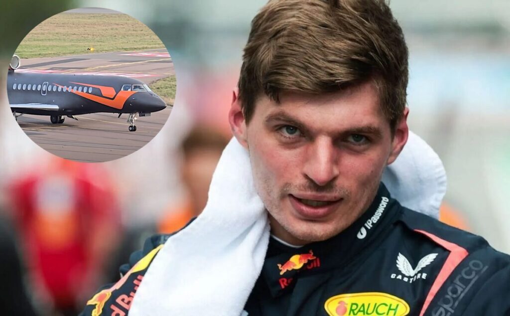 De Falcon 8X privéjet van Max Verstappen ter waarde van €50.000.000 stijgt op vanuit Oostenrijk