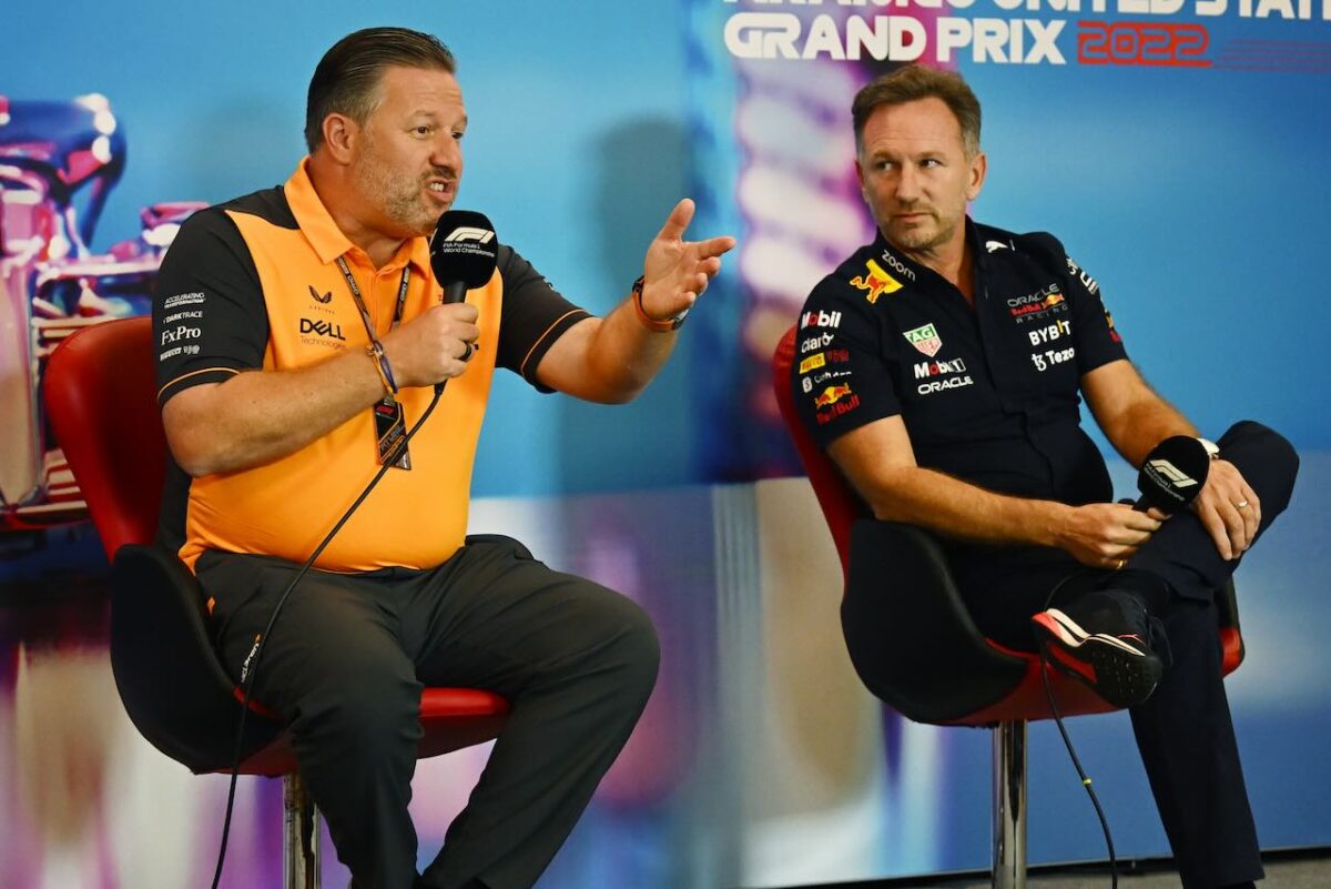 Zak Brown en Christian Horner