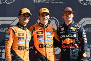 De aangepaste startopstelling van de F1 Dutch GP