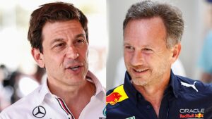 Toto Wolff deelt opnieuw een beuk uit aan Christian Horner