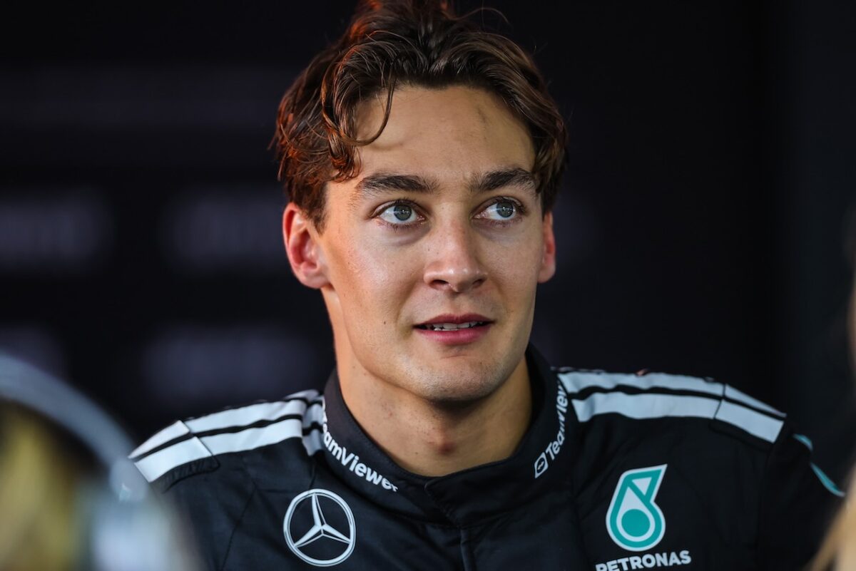 George Russel na de Italiaanse Grand Prix