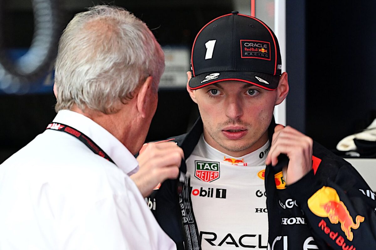 Helmut Marko en Max Verstappen