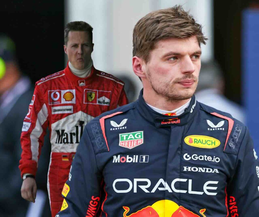 Max Verstappen nu in de buurt van Michael Schumacher