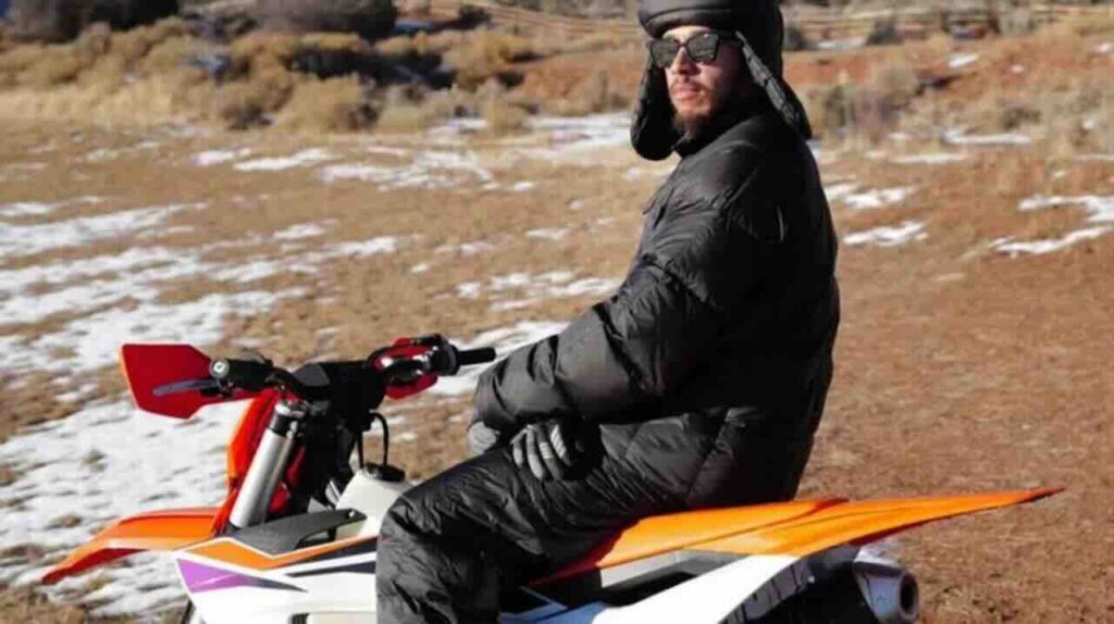 Lewis Hamilton KTM motorbike