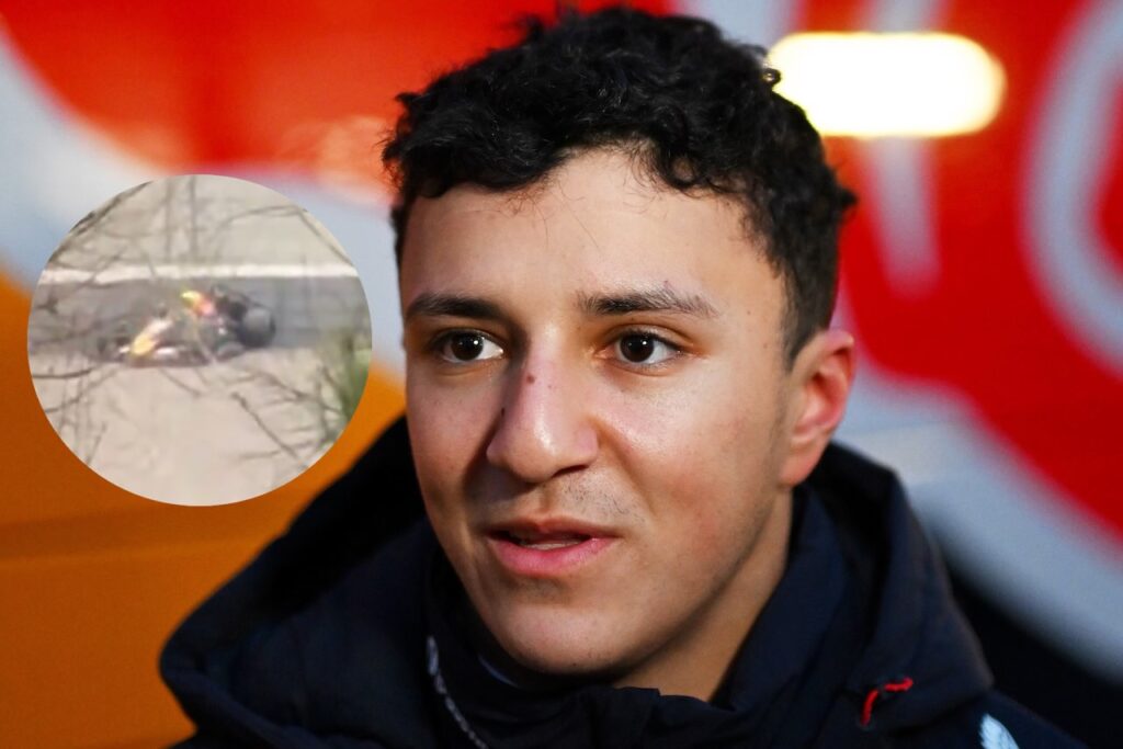 Isack Hadjar crasht met gloednieuwe Red Bull: nu met beelden