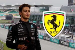 ‘Russell stapt over naar Ferrari, Mercedes belt Verstappen om hem te contracteren’