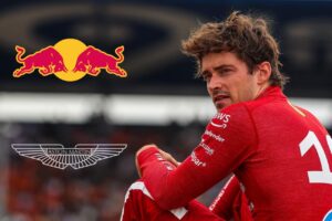 Charles Leclerc benaderd door Aston Martin en Red Bull