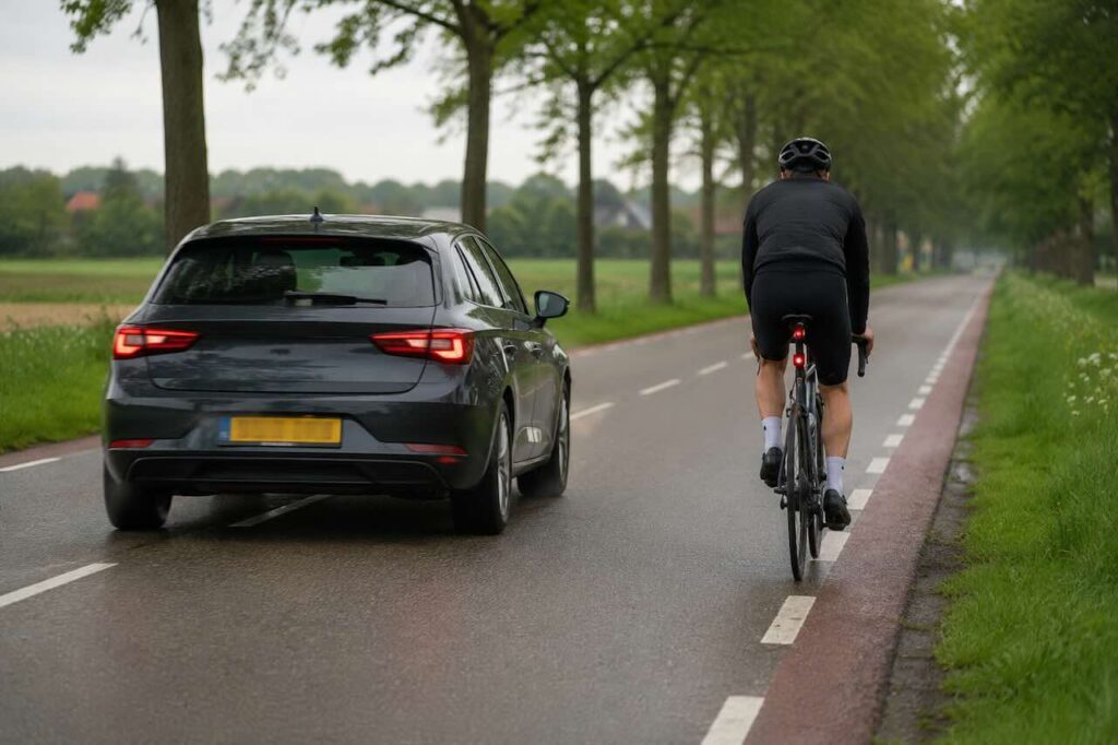 Weggebruikers hebben geen idee: je moet hier een minimale afstand tot fietsers houden