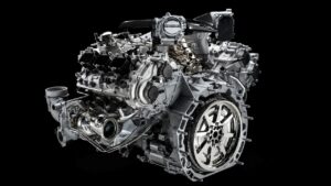 Italiaanse V6-motor van 602 pk draait nu op waterstof en houdt verbrandingsmotor in leven