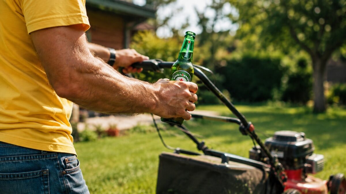 Klinkt gek, maar het werkt: een bierfles zorgt voor het perfecte gazon