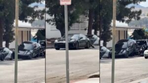Porsche-rijder weigert zich te laten wegslepen en trekt even deze truc uit de kast