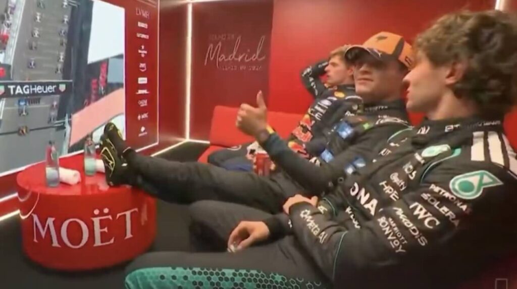 Lando Norris over de Coca cola-rel in Madrid: ‘Ik moet kunnen drinken wat ik wil’